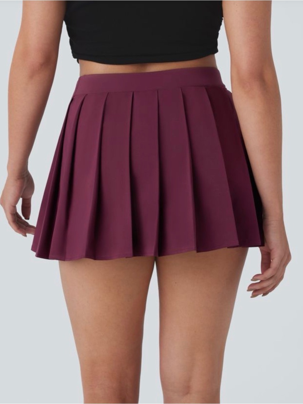 Halara medium High Waisted Pleated 2-in-1 Pocket Adjustable Buckle absorbing new - Picture 4 of 15